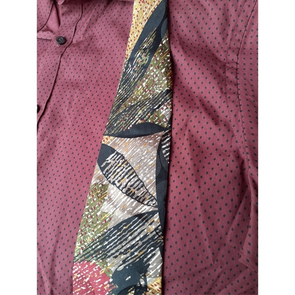 Dior Vintage Trending Italian Silk Tie Leaves - Picture 5 of 8